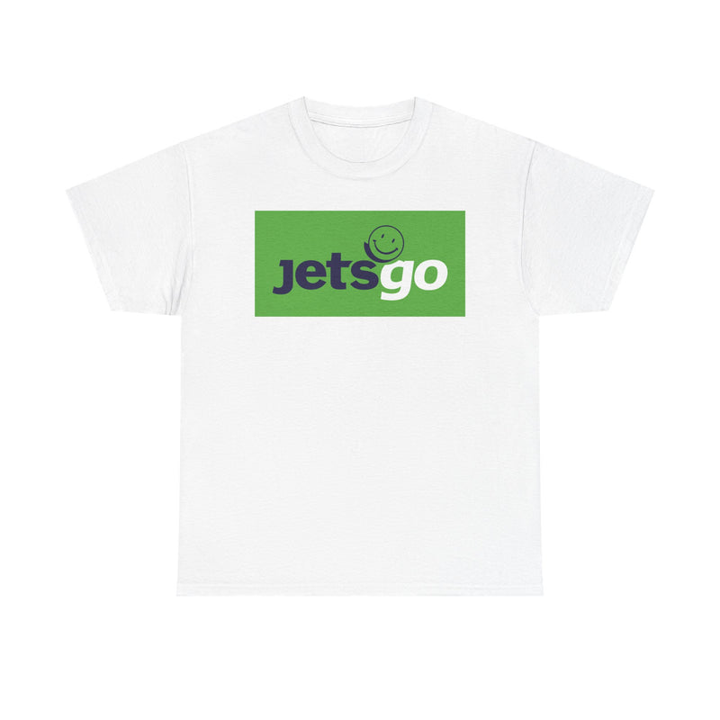 Load image into Gallery viewer, Jetsgo Canadian Airline Smiley Face Logo Vintage Aviation T-shirt
