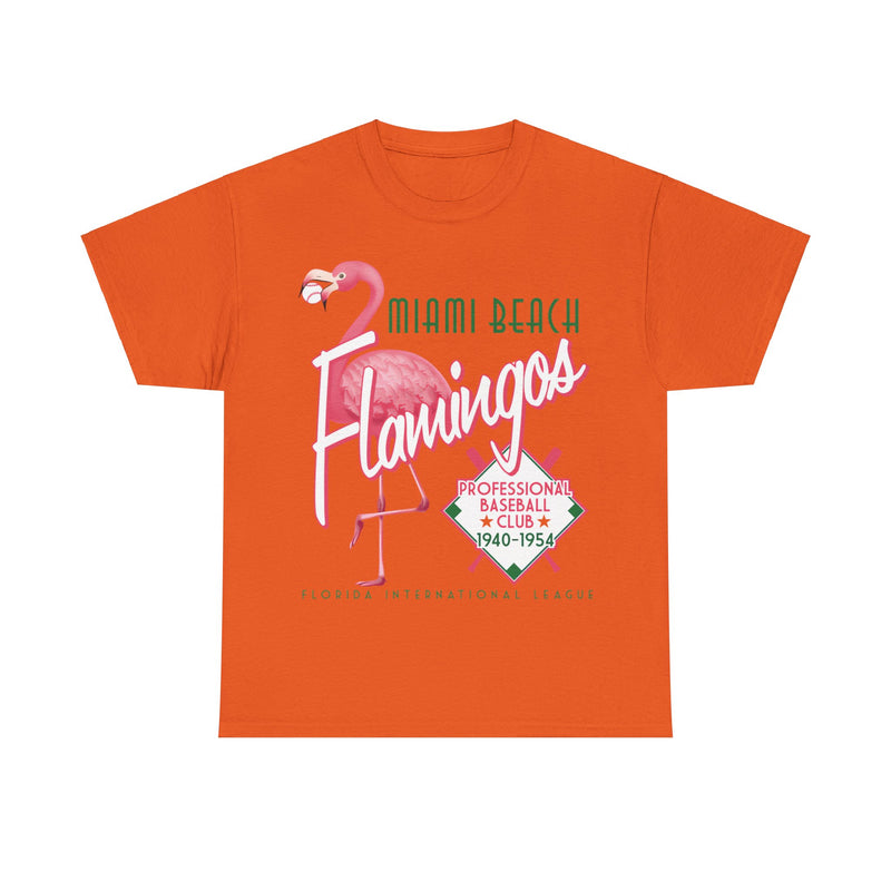 Load image into Gallery viewer, Miami Beach Flamingos Est 1940 Florida Baseball T-shirt
