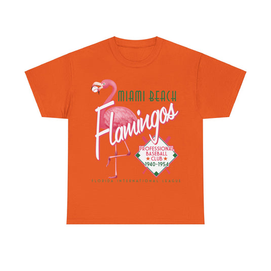 Miami Beach Flamingos Est 1940 Florida Baseball T-shirt