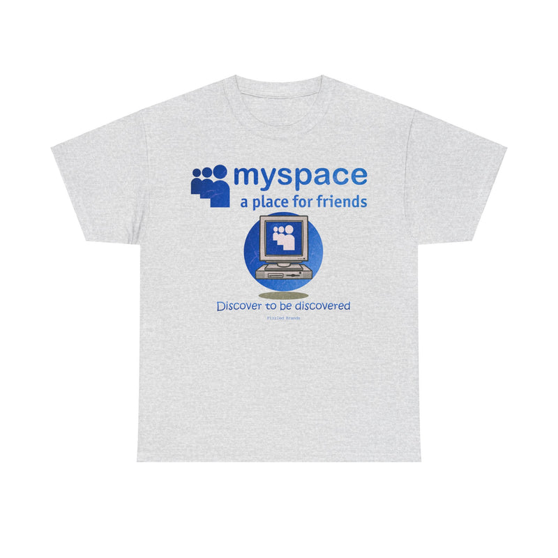 Load image into Gallery viewer, MySpace A Place for Friends Website Nostalgic Tribute T-Shirt
