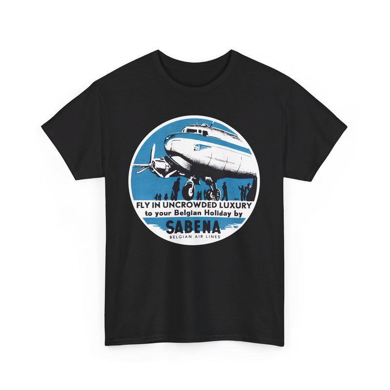 Load image into Gallery viewer, Belgium Sabena Airlines Retro Nostalgic T-shirt
