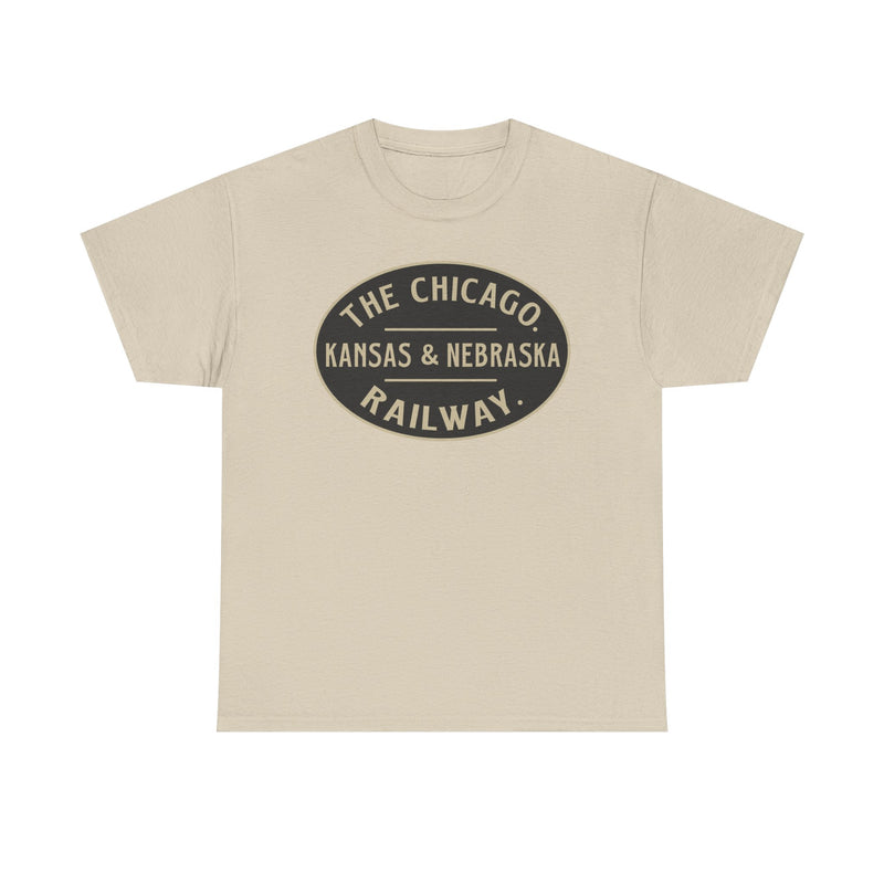 Load image into Gallery viewer, Chicago Kansas Nebraska Railway Vintage Railroad Logo T-Shirt
