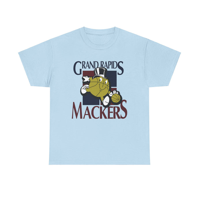 Grand Rapids Mackers Michigan CBA Basketball 1994-1996 T-shirt