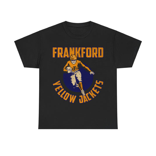 Frankford Yellow Jackets Retro Nostalgic Football T-shirt