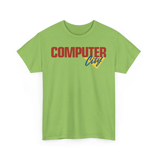 Computer City Retro Electronics Store 90s Nostalgia T-Shirt