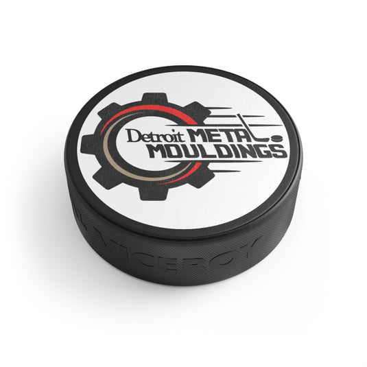 Detroit Metal Mouldings Nostalgic Logo Hockey Puck