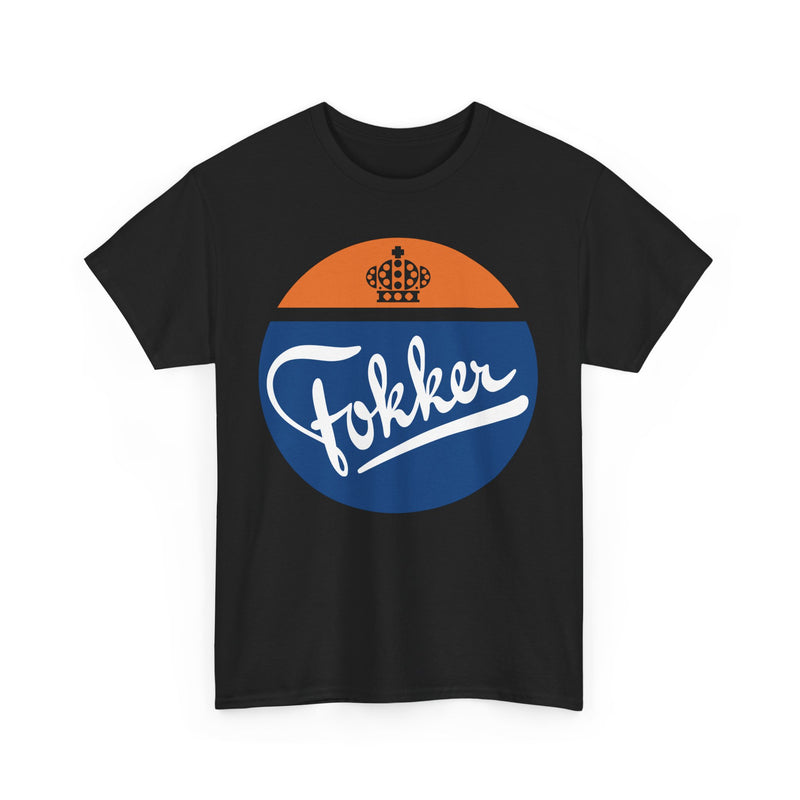 Load image into Gallery viewer, Fokker Royal Dutch Aircraft Manufacturer Vintage Logo T-Shirt
