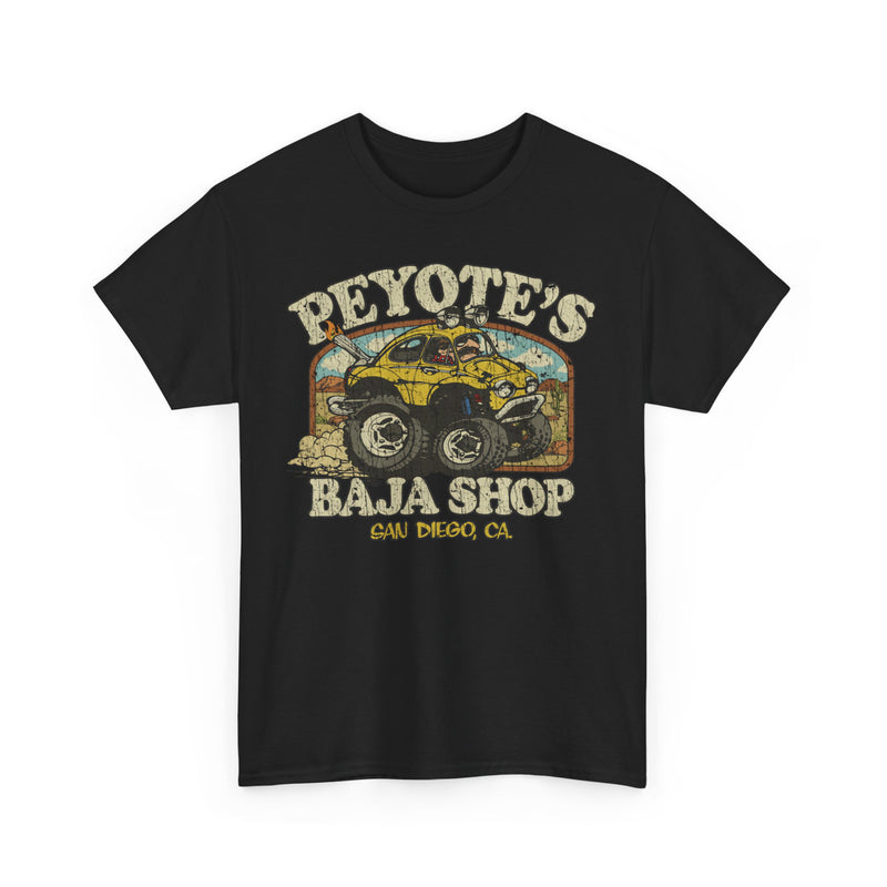 Load image into Gallery viewer, Peyotes Baja Shop San Diego California Car T-shirt
