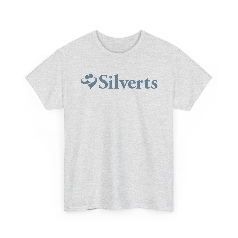 Load image into Gallery viewer, Silverts T-Shirt Blue Senior Care Adaptive Clothing Brand Logo Tee
