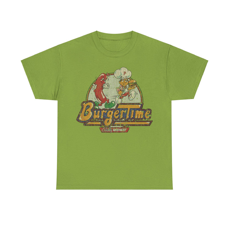 Load image into Gallery viewer, BurgerTime 1982 Video Game Distressed Print T-shirt
