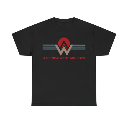 America West Airlines Logo Nostalgic Retro T-shirt