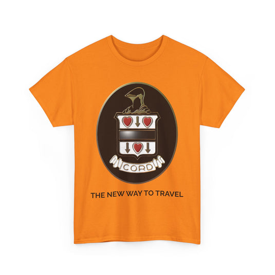 Classic Cord Automobile The New Way to Travel Logo T-shirt