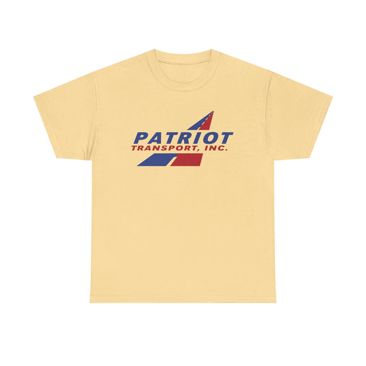 Patriot Transport Inc T-Shirt Defunct Trucking Company Bankrupt Logo Tee