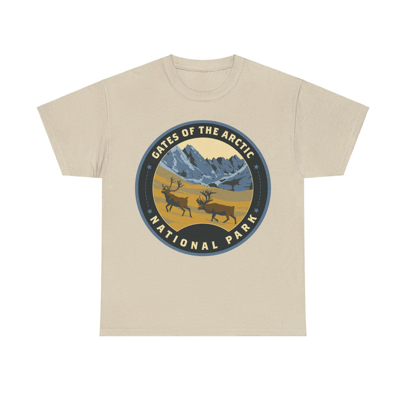 Load image into Gallery viewer, Gates of the Arctic National Park Alaska Round Logo T-shirt
