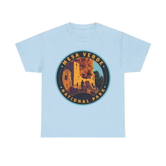 Mesa Verde National Park Colorado Round Logo T-shirt