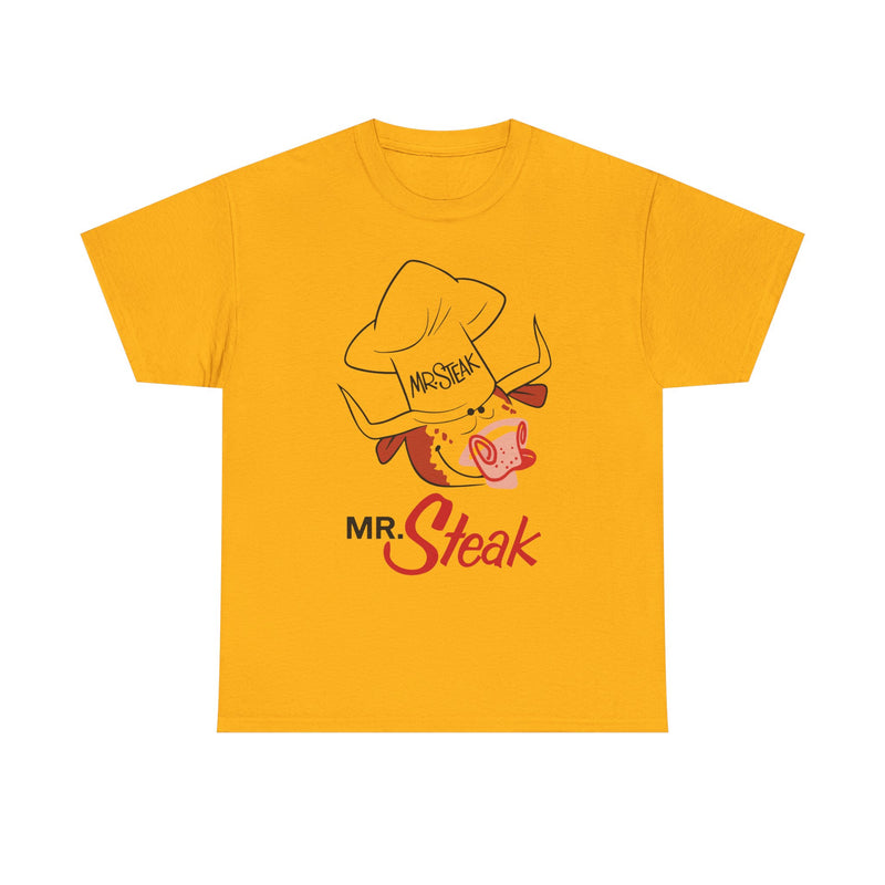 Load image into Gallery viewer, Mr. Steak T-Shirt - Steakhouse Restaurant Industry Defunct Logo Tee
