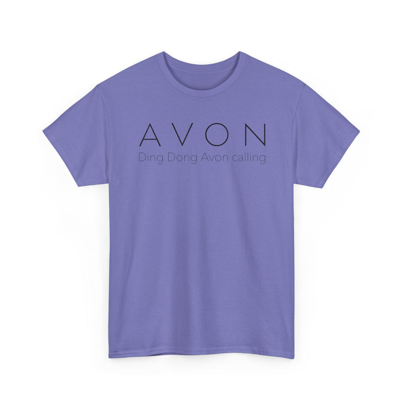 Load image into Gallery viewer, Avon T-Shirt Defunct Cosmetics Company Ding Dong Avon Calling Beauty Tee
