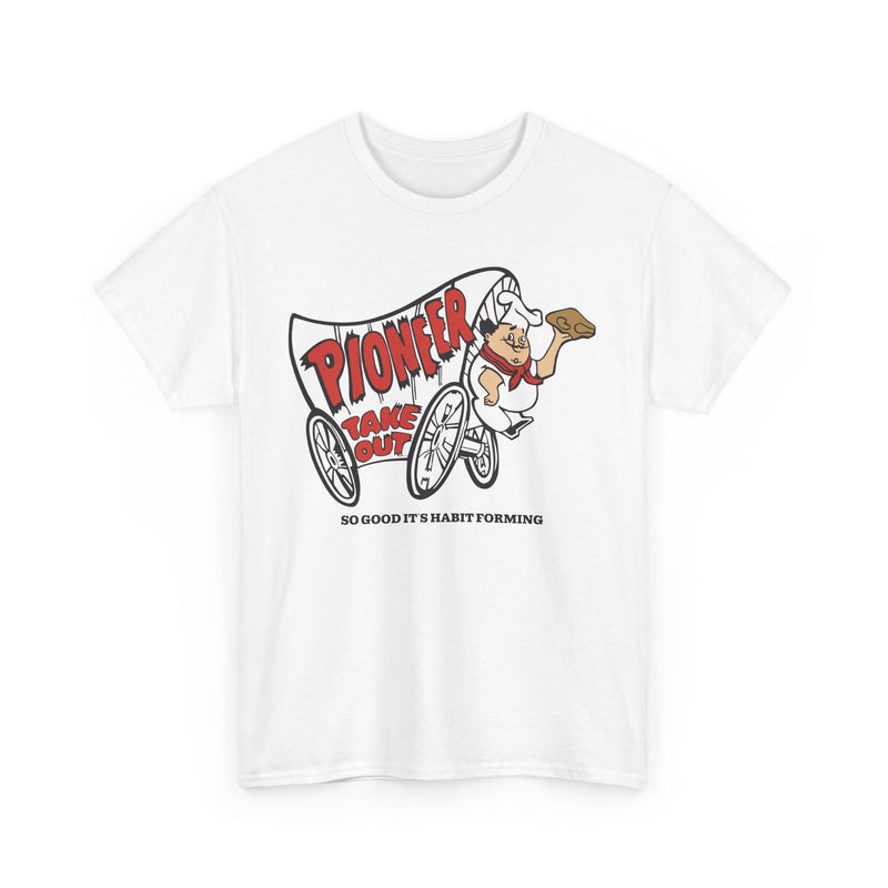 Load image into Gallery viewer, Pioneer Take Out So Good It&#39;s Habit Forming Vintage Logo T-Shirt
