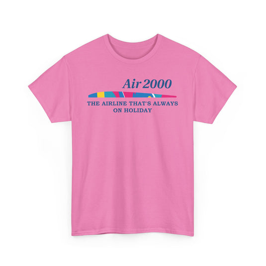 Air 2000 The Airline That's Always on Holiday Vintage Logo Aviation T-shirt