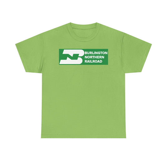Burlington Northern Railroad Vintage Train Railway Logo T-Shirt