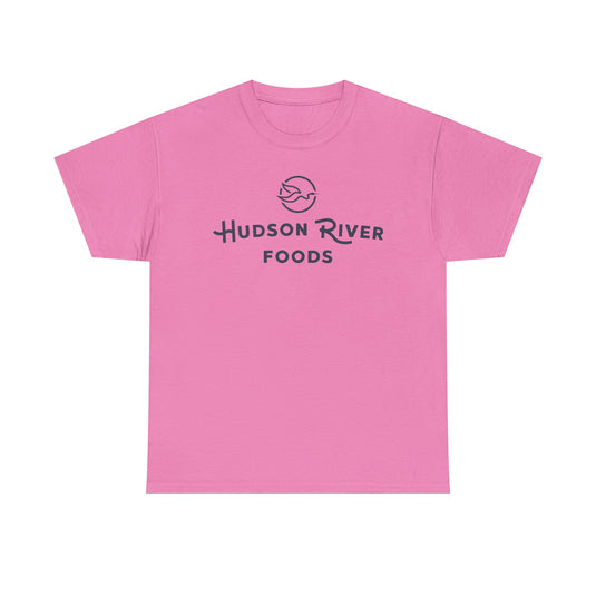 Hudson River Foods T-Shirt Defunct Food Company Bankrupt Logo Tee
