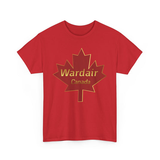 Wardair Canadian Maple Leaf Red Gold Charter Airline Vintage T-shirt