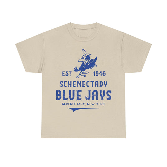 Schenectady Blue Jays New York Nostalgic Retro Baseball Team T-shirt