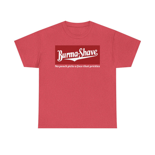 Burma-Shave Classic Red Logo Vintage Shaving Company Brand T-Shirt