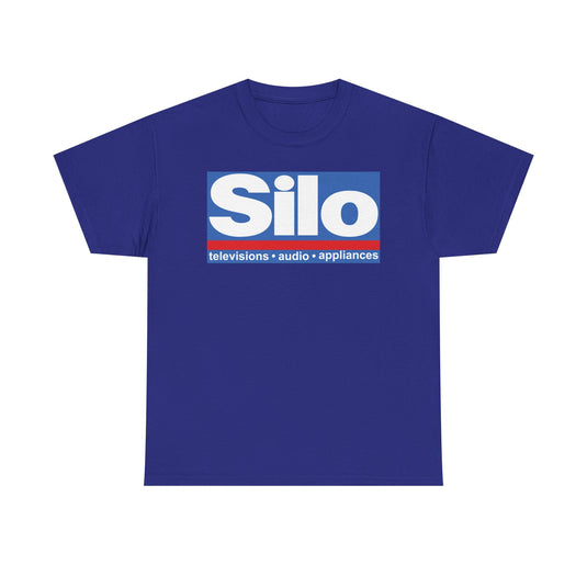 Silo Televisions Audio Appliances Blue Red Logo Electronics Store T-shirt