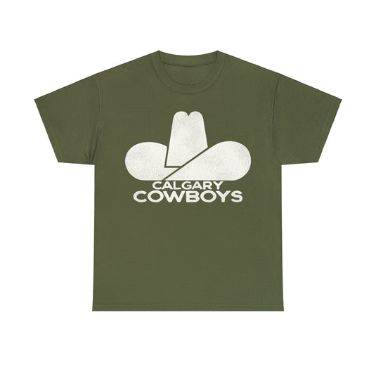 Calgary Cowboys Hockey Team Nostalgic Logo T-shirt