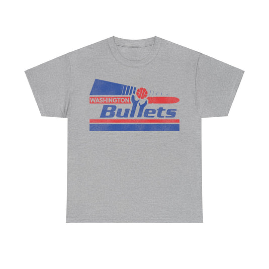 Washington Bullets Basketball Pennant Nostalgic Retro T-shirt