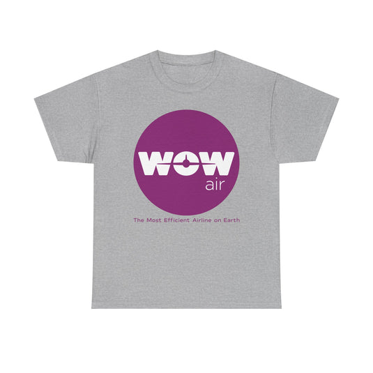 WOW Air Purple Logo Iceland Budget Airline Defunct Memorabilia T-shirt