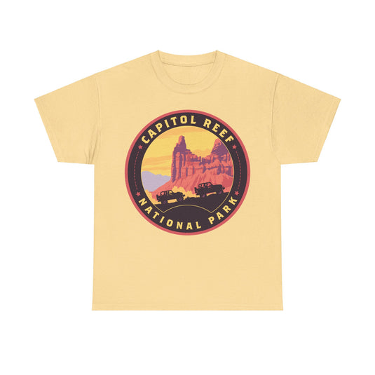 Capitol Reef National Park Utah Round Logo T-shirt