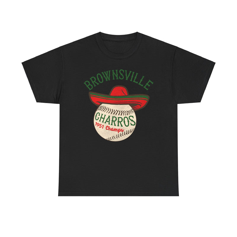 Load image into Gallery viewer, Brownsville Charros Nostalgic Retro Baseball Team T-shirt
