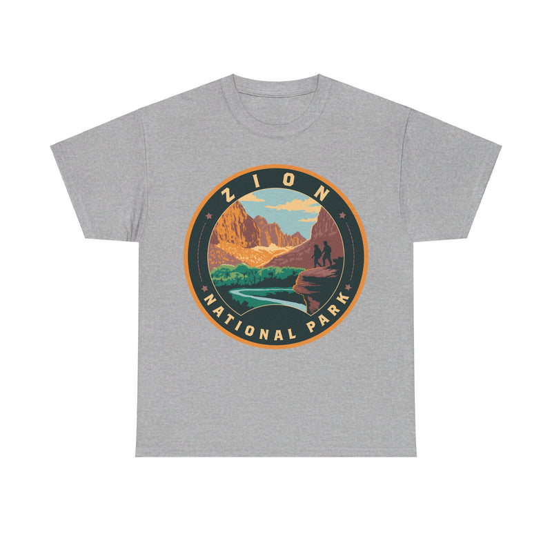 Load image into Gallery viewer, Zion National Park Utah Round Logo T-shirt
