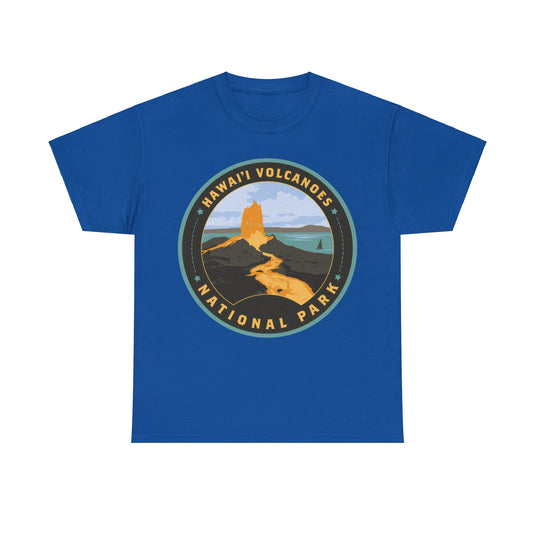 Hawaii Volcanoes National Park Round Logo T-shirt