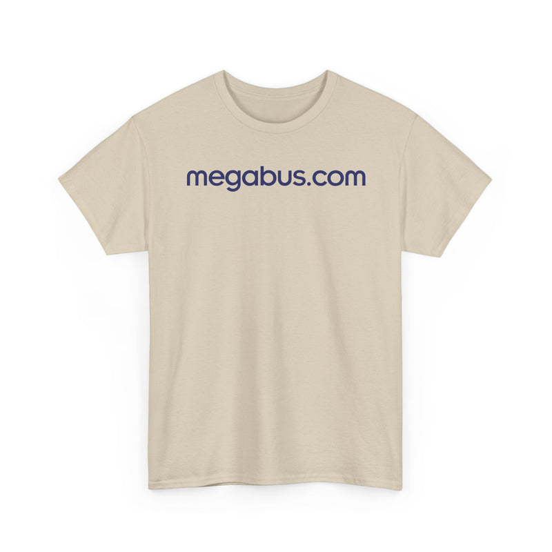 Load image into Gallery viewer, Megabus.com Defunct Bus Service T-Shirt Budget Travel Transportation Company Tee
