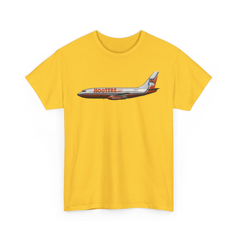 Load image into Gallery viewer, Hooters Air Orange Owl Novelty Airline Retro Aviation Memorabilia T-shirt
