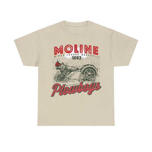 Moline Plowboys Est 1892 Illinois Baseball T-shirt