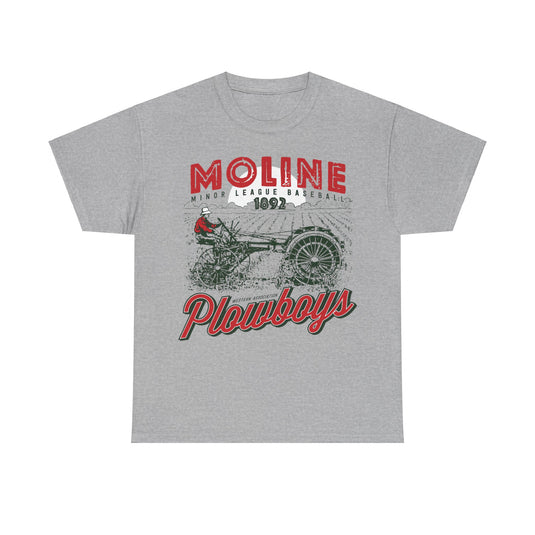 Moline Plowboys Est 1892 Illinois Baseball T-shirt