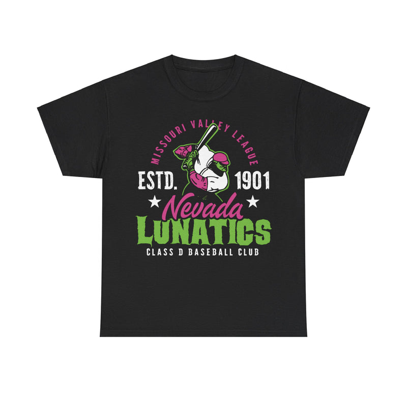 Load image into Gallery viewer, Nevada Lunatics Est 1901Baseball T-shirt
