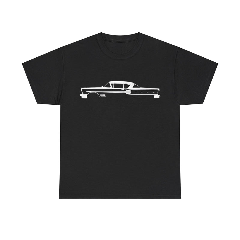 Load image into Gallery viewer, Pontiac Bonneville Custom Sport Coupe 1958 Silhouette Car T-shirt
