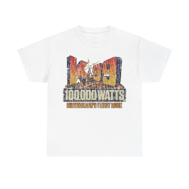 Load image into Gallery viewer, K99 Birminghams Finest Rock 1976 Radio Station Distressed Print T-shirt
