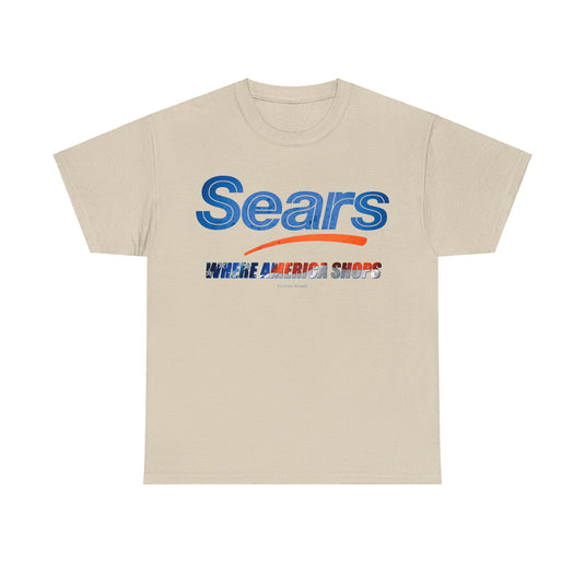 Sears Retail Store Where American Shops Nostalgic Logo T-shirt