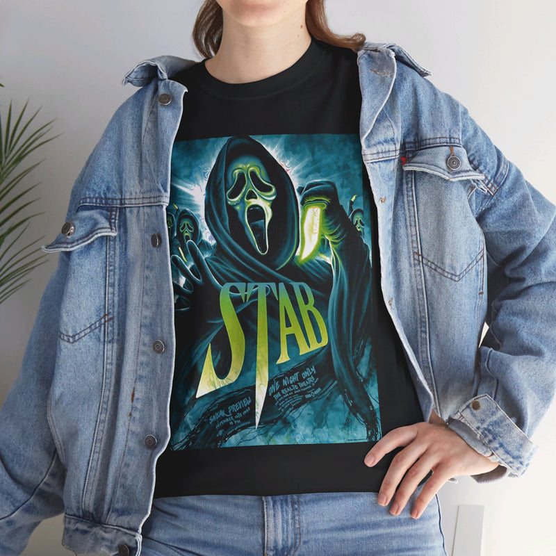 Load image into Gallery viewer, Scream Horror Movie Stab T-shirt
