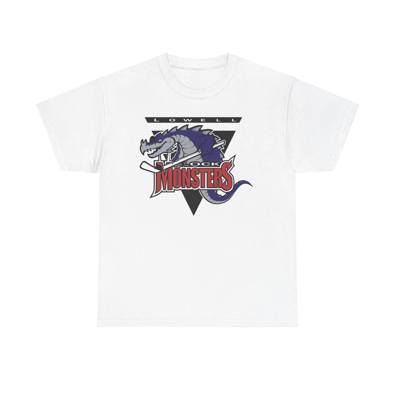 Load image into Gallery viewer, Lowell Lock Monsters American Hockey League 1998-2006 Massachusetts T-shirt
