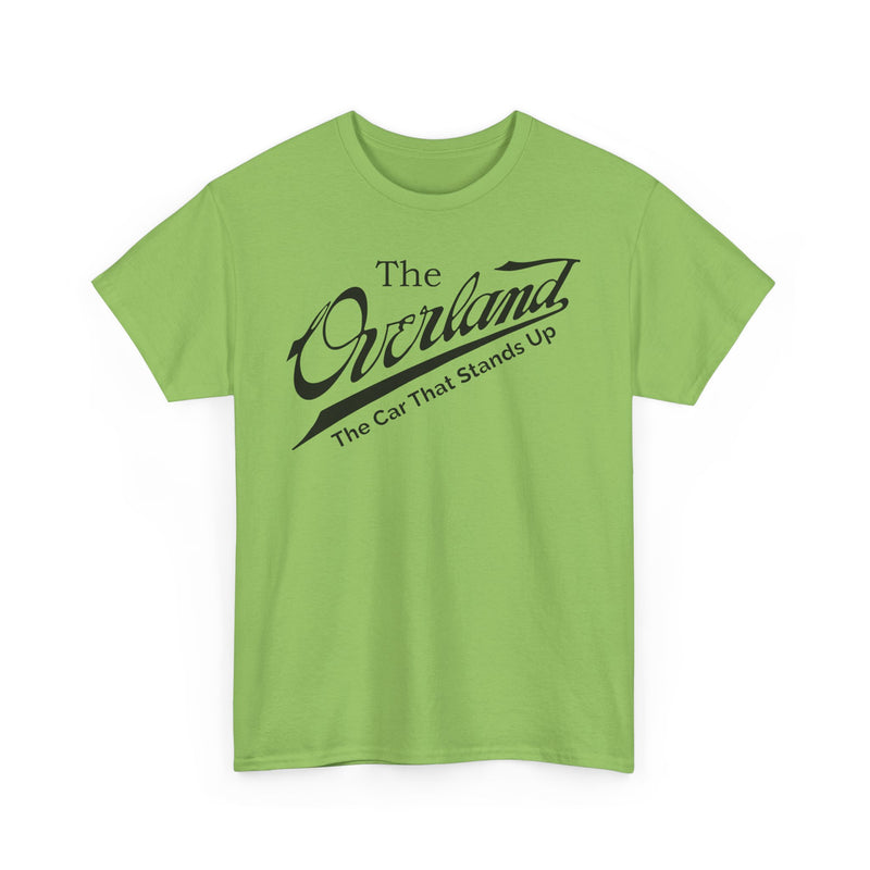 Load image into Gallery viewer, Overland The Car That Stands Up Classic Script Logo T-shirt
