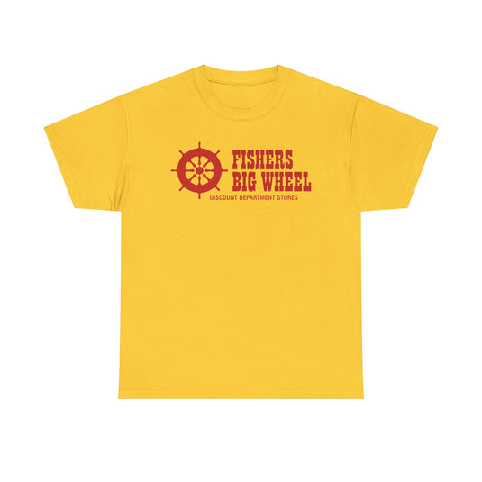 Fishers Big Wheel Discount Department Stores Ship Logo T-Shirt