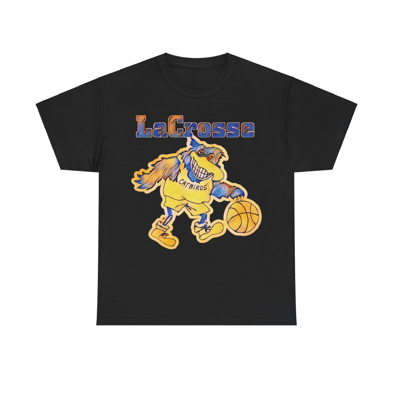 Load image into Gallery viewer, LaCrosse Catbirds Basketball Nostalgic Retro Logo T-shirt
