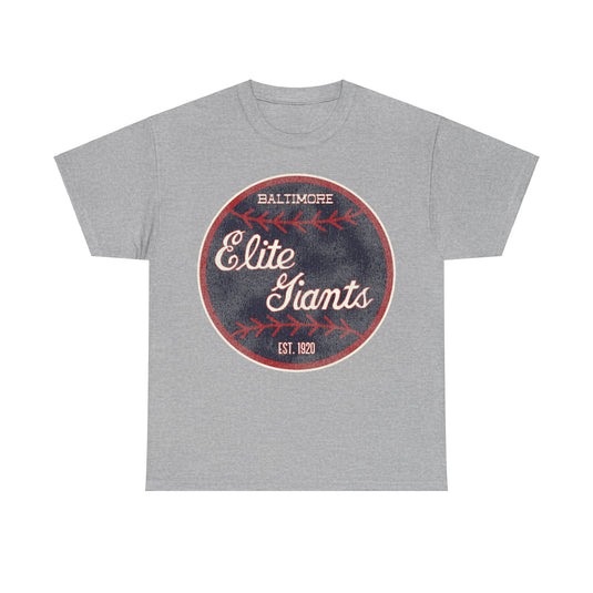 Baltimore Elite Giants Nostalgic Retro Baseball T-shirt